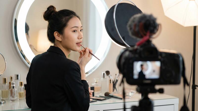 国产自拍美妆视频教程